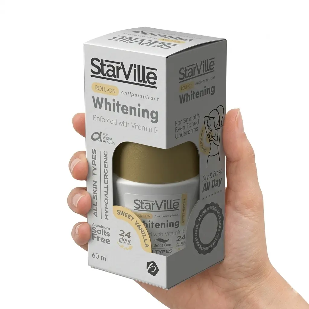ستارفيل رول أون مضاد للتعرق ومفتح للبشرة - برائحة الفانيليا 