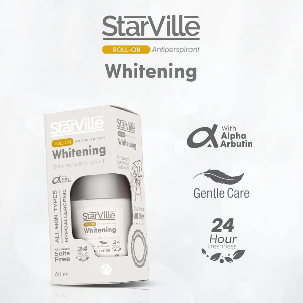 ستارفيل رول أون وايتنينج (StarVille Roll-On Whitening) بتركيبة اللافندر (Lavender Scent).