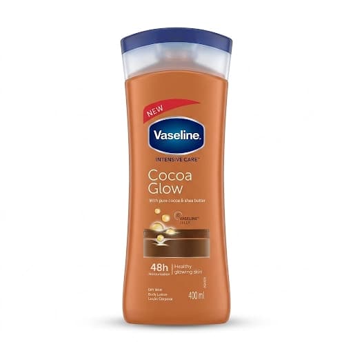 Vaseline Intensive Care - Cocoa Glow Body Lotion with Cocoa & Shea Butter.